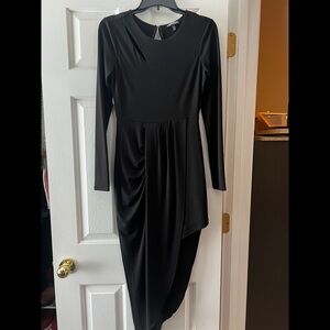 Elegant Black Long Sleeve Dress